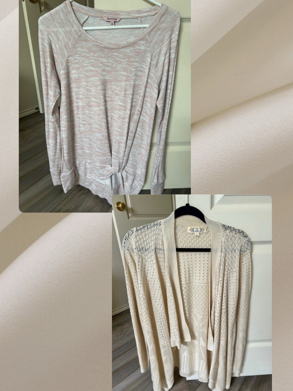 Juicy Couture & Pink Rose Sweater Set